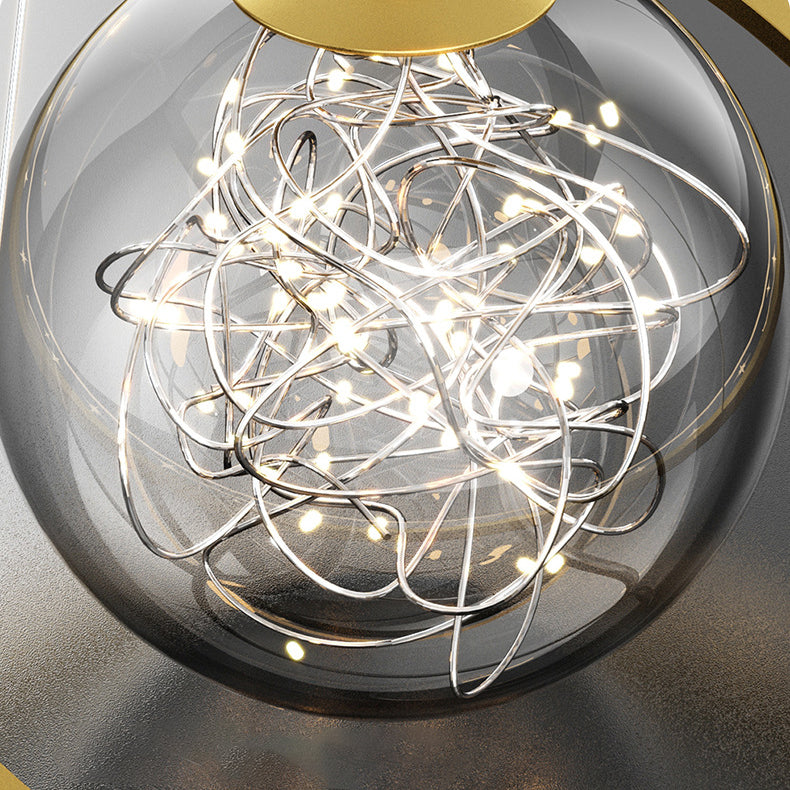 Contemporary Scandinavian Universe Planet Acrylic LED Pendant Light For Living Room