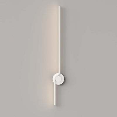 Modern Minimalist Iron Aluminum Long Strip LED Wall Sconce Lamp For Living Room