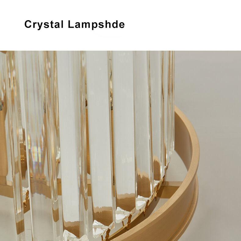 Moderne Kristall-1-Licht-Kreis-Unterputzbeleuchtung 