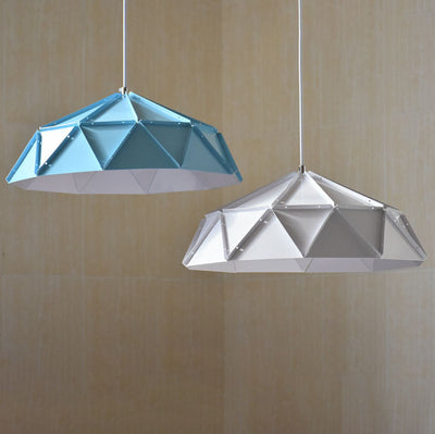 Nordic Creative Prismatic Barn Iron 1-Light Pendant Light