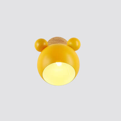 Nordic Macaron Cartoon Bear Shape 1-Licht Wandleuchte Lampen 