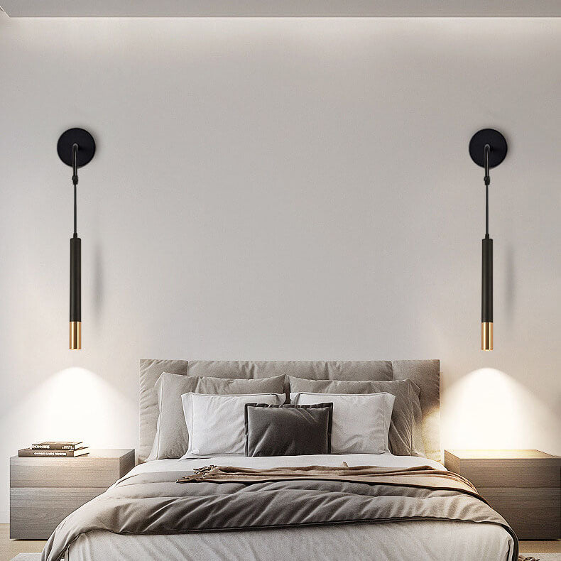 Nordic Minimalist Long Cylindrical Spotlight LED Wall Sconce Lamp