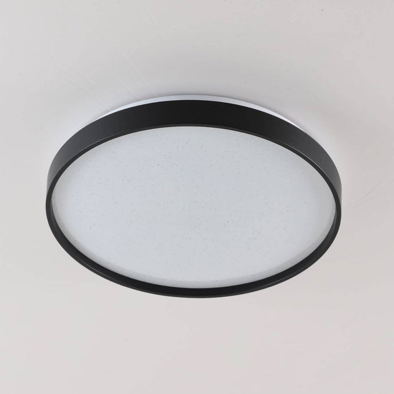 Minimalist Creative Star Empty Circular LED Iron Flush Mount Ceiling Light