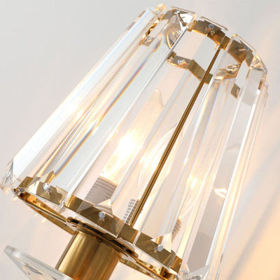 European Light Luxury Hardware Glas 1-Licht-Wandleuchte 