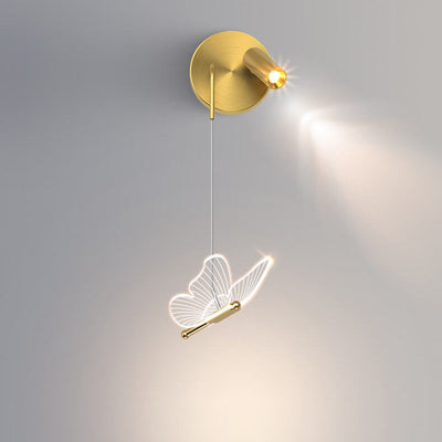 Nordic Light Luxury Butterfly Spotlight Design LED-Wandleuchte