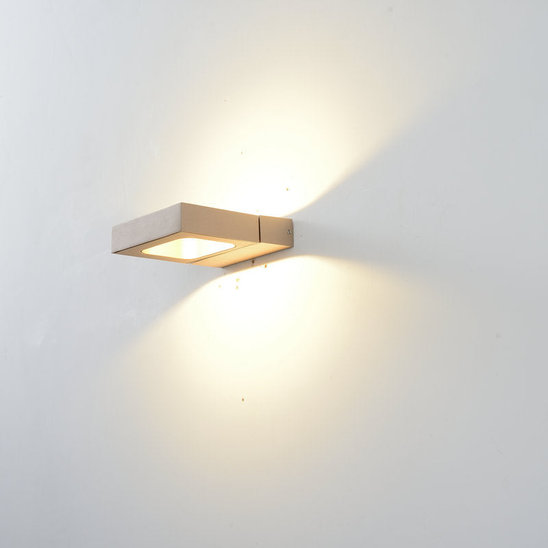 Modern Minimalist Square Flat Panel Rotatable LED Wall Sconce Lamp