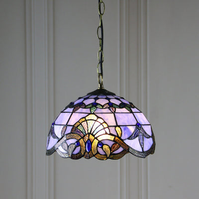 European Tiffany Vintage 1-Light Pendant Light