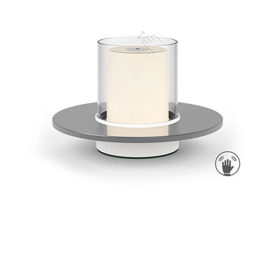 Moderne leichte luxuriöse zylindrische LED-Kerzenhalter-Nachtlicht-Tischlampe
