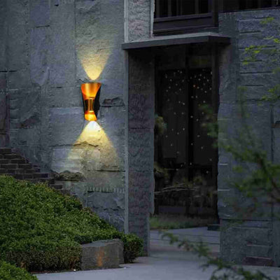 Modern Creative Bending Column LED Outdoor Waterproof Wall Sconce Lamp