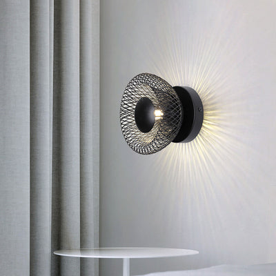 Modern Minimalist Iron 1/2-Light Wall Sconce Lamp