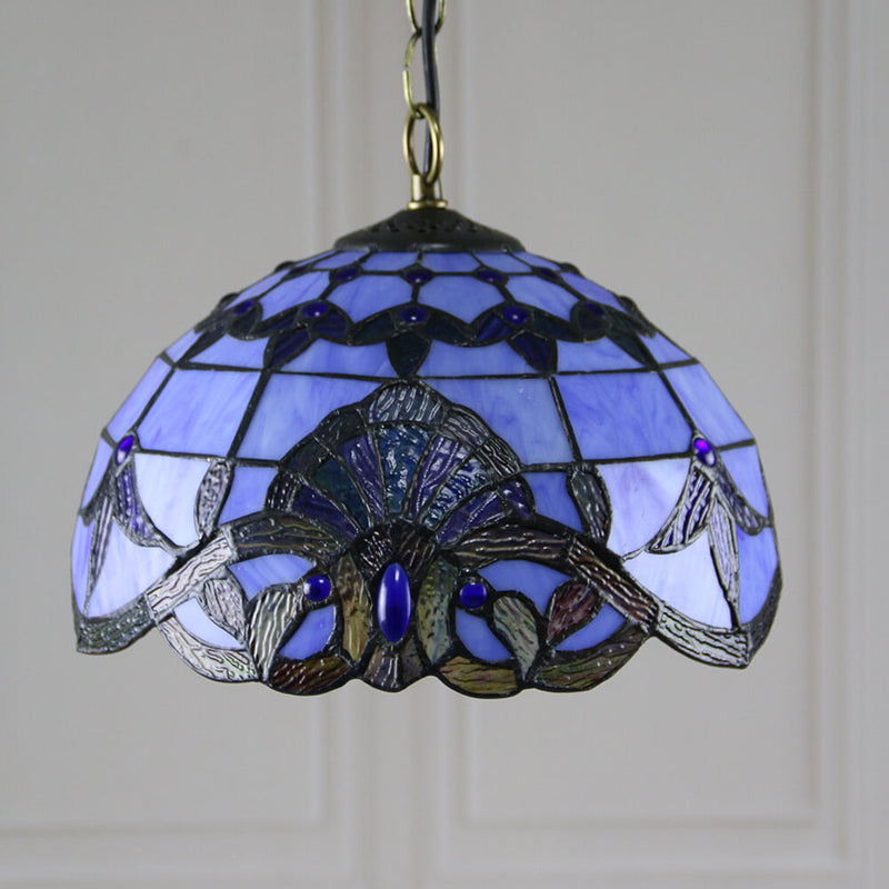 European Tiffany Vintage 1-Light Pendant Light