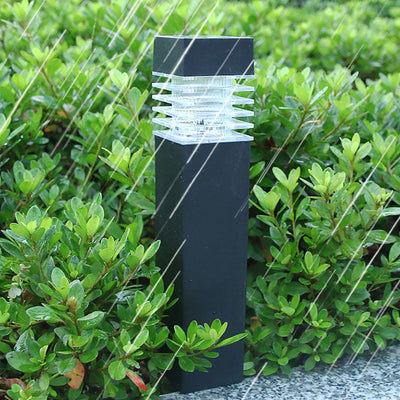 Lumière solaire imperméable industrielle contemporaine d'insertion de pelouse de la colonne LED d'ABS pour le patio extérieur 
