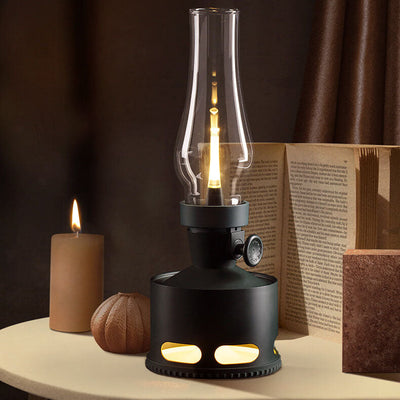 Contemporary Creative Kerosene Lamp LED USB Table Lamp For Entertainment Room