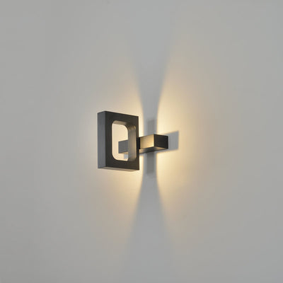 Modern Minimalist Square Flat Panel Rotatable LED Wall Sconce Lamp