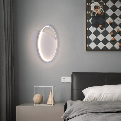 Creative Oval Dislocation Design LED Wall Sconce Lamp