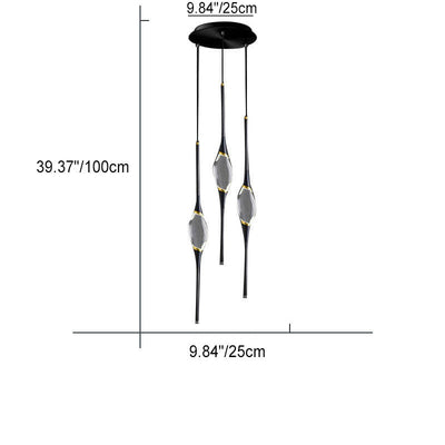 Minimalistische Acryl-Schmetterlings-LED-Pendelleuchte 