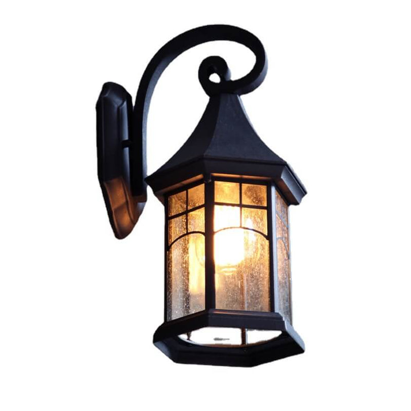 Retro European Lantern Waterproof 1-Light Outdoor Wall Sconce Lamp