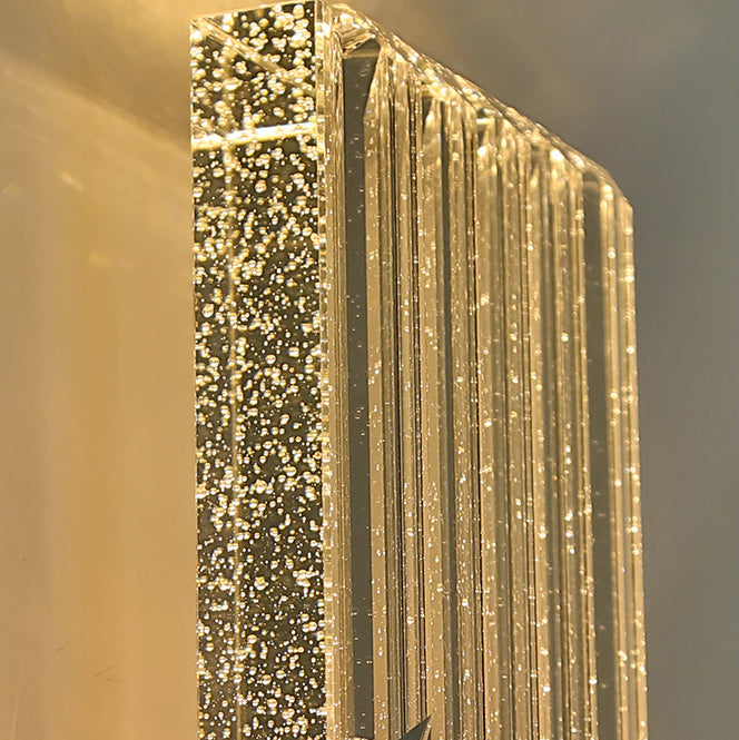 Modern Bubble Crystal Square Luxury LED Wall Sconce Lamp