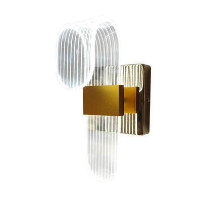 Modern Curved Acrylic Aluminum LED Wall Sconce Lamp