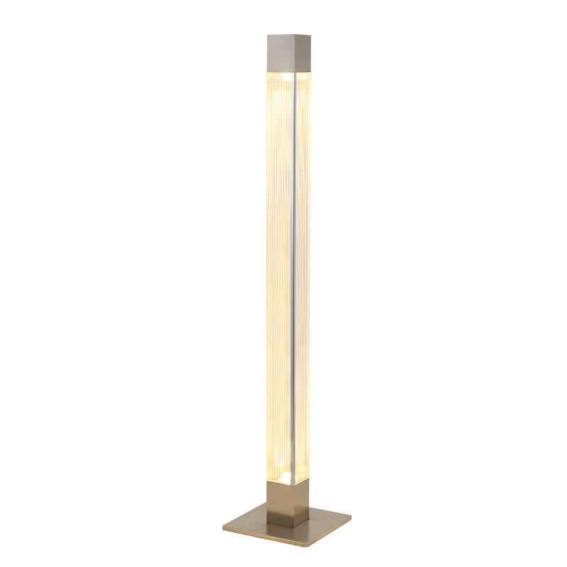 Lampadaire debout LED à colonne longue en acrylique moderne 