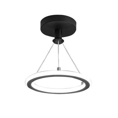 Luminaire suspendu moderne à 1 lumière LED circulaire simple 