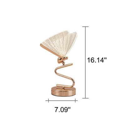 Lampe de table LED acrylique papillon créative moderne 