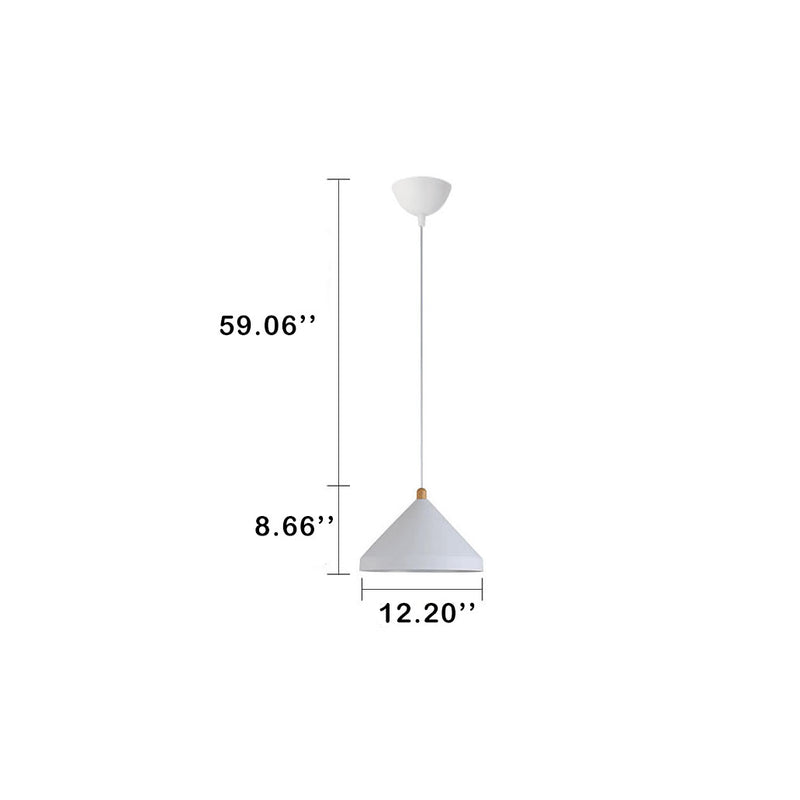Nordic Simple Cone Shade 1-Licht Pendelleuchte 