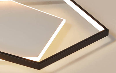 Plafonnier encastré à LED pentagonal minimaliste moderne 