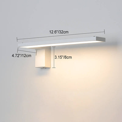 Modern Minimalist Decorative Rectangular Iron Acrylic LED Wall Sconce Lamp