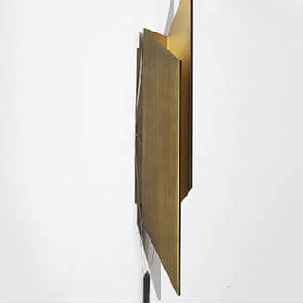 Modern Minimalist Golden Geometric 1-Light Wall Sconce Lamp