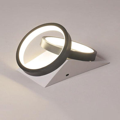 Plafonnier semi-encastré à DEL à 2 lumières minimaliste moderne 