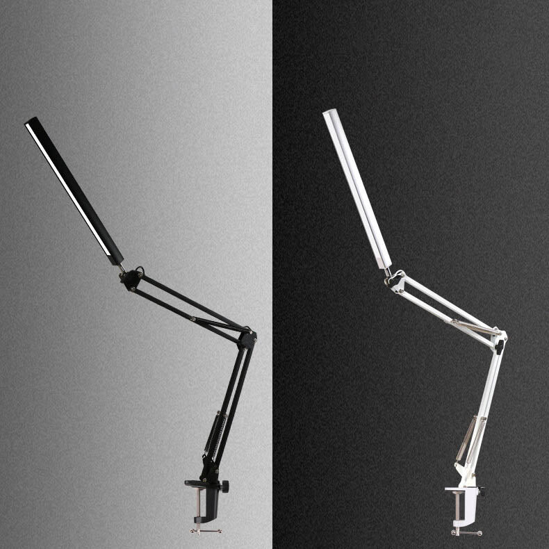 LED Folding Long Arm Clip Eye Protection USB Reading Desk Lamp