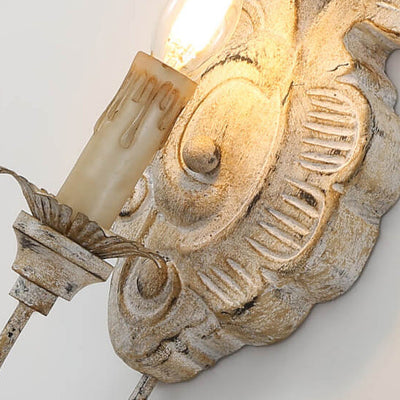 Vintage Resin Candelabra 1-Light Wall Sconce Lamp