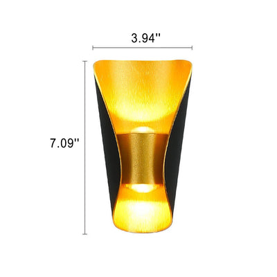 Modern Creative Bending Column LED Outdoor Waterproof Wall Sconce Lamp