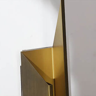 Modern Minimalist Golden Geometric 1-Light Wall Sconce Lamp