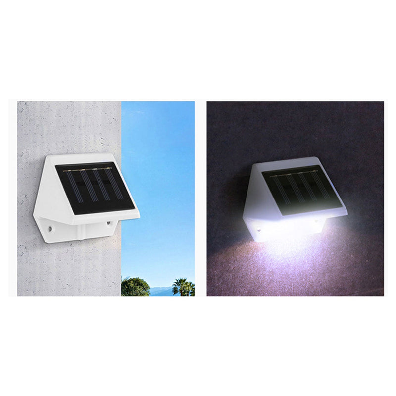 Outdoor Waterproof Plastic Solar LED Garden Wall Sconce Lamp