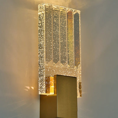 Moderne Bubble Crystal Square Luxury LED Wandleuchte 