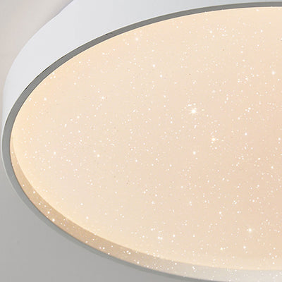 Minimalist Creative Star Empty Circular LED Iron Flush Mount Ceiling Light