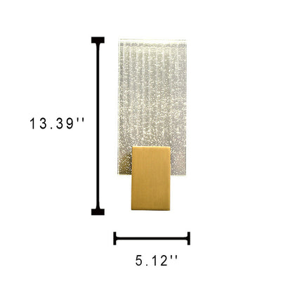 Modern Bubble Crystal Square Luxury LED Wall Sconce Lamp