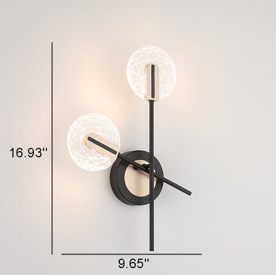 Modern Acrylic Rotatable 1/2-Light LED Wall Sconce Lamp