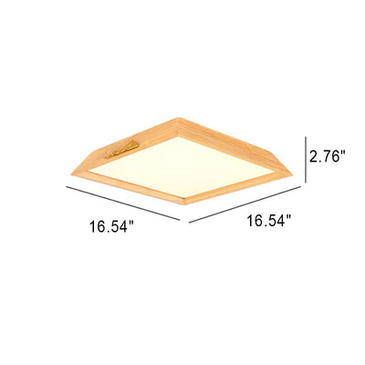 Moderne, minimalistische LED-Unterputzbeleuchtung aus quadratischem Acryl