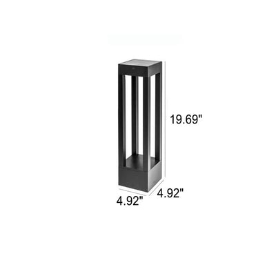 Cadre carré solaire simple moderne LED lumière extérieure de paysage de jardin de pelouse 