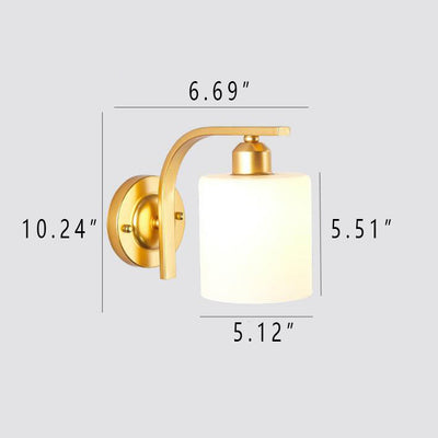 Moderne 1-Licht-Wandleuchte aus Glas, kreative Multi-Stil-Wandleuchte 