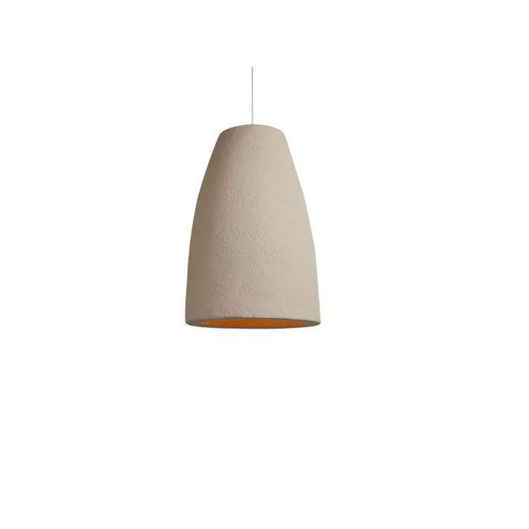 Modern Minimalist Pure Grey Geometric Shape 1-Light Pendant Light