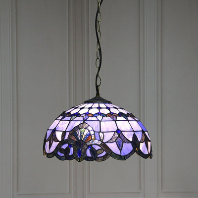 European Tiffany Vintage 1-Light Pendant Light