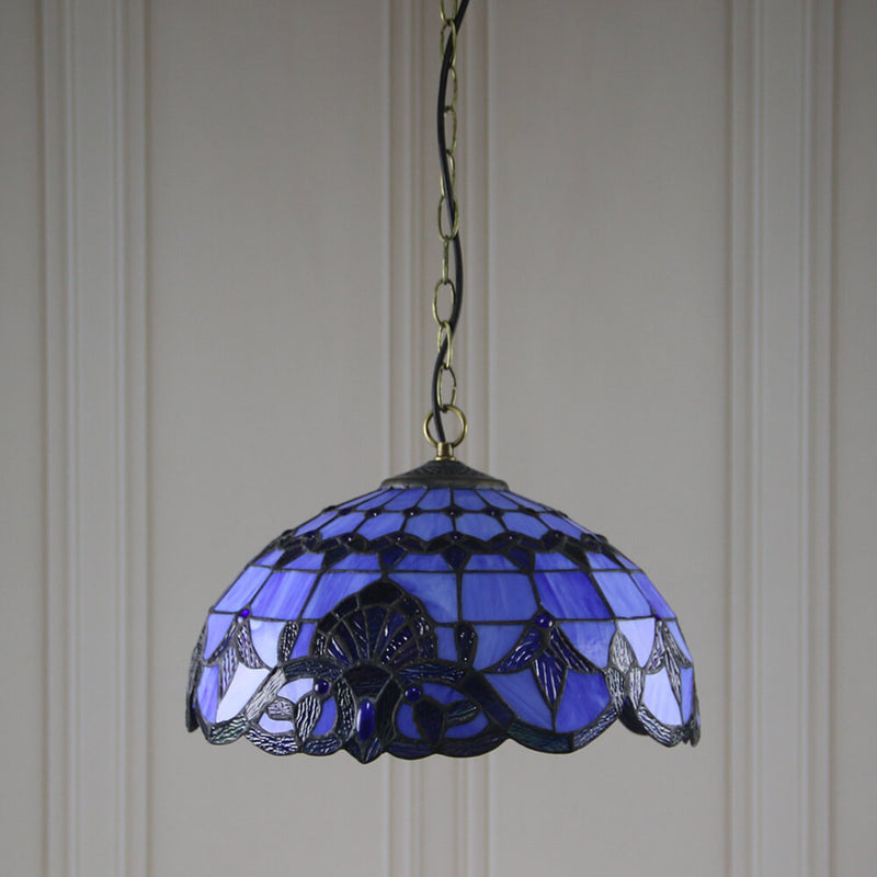 European Tiffany Vintage 1-Light Pendant Light