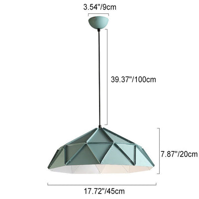 Nordic Creative Prismatic Barn Iron 1-Light Pendant Light