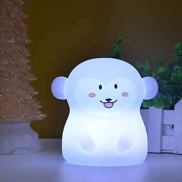 Creative Monkey Silicone Charge Pat LED Lampe de Table Veilleuse 