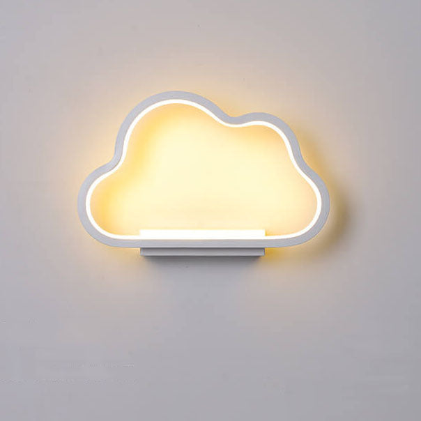 Nordische LED-Wandleuchte in einfacher Wolkenform 