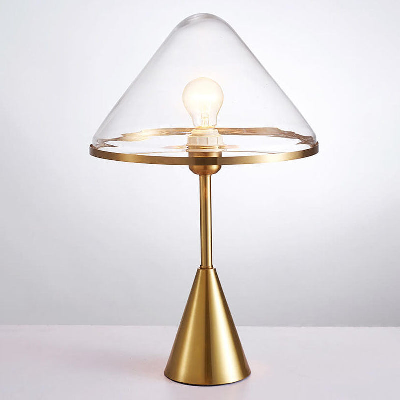 Nordic Creative Glass Triangle Shade 1-Licht-Tischlampe 